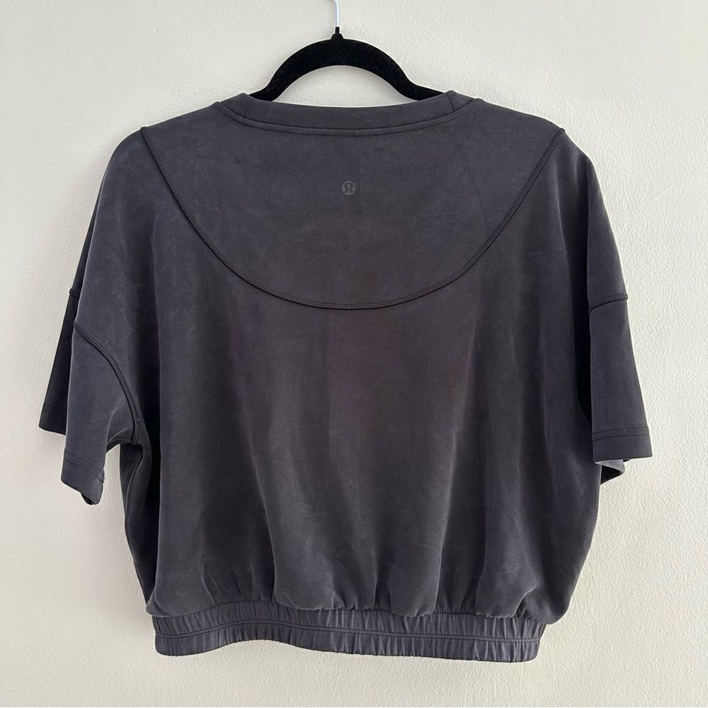 Lululemon Softstreme Gathered T-Shirt Black - Picture 5 of 7